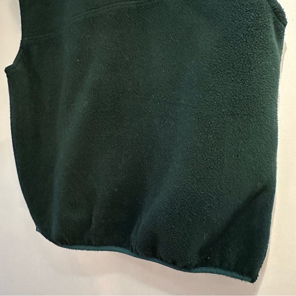 Vintage L.L.Bean Men’s Hunter Green Fleece Zipper Vest Size XL - Picture 10 of 12